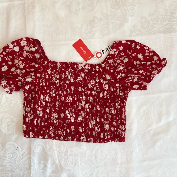 Women Red Floral Two-Piece Set - Picture 2 of 9